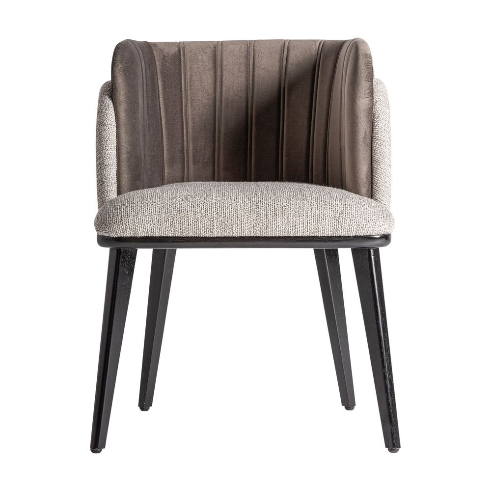 Chaises - Chaise en bois d´hévéa gris en 62x62x79 cm - VICAL