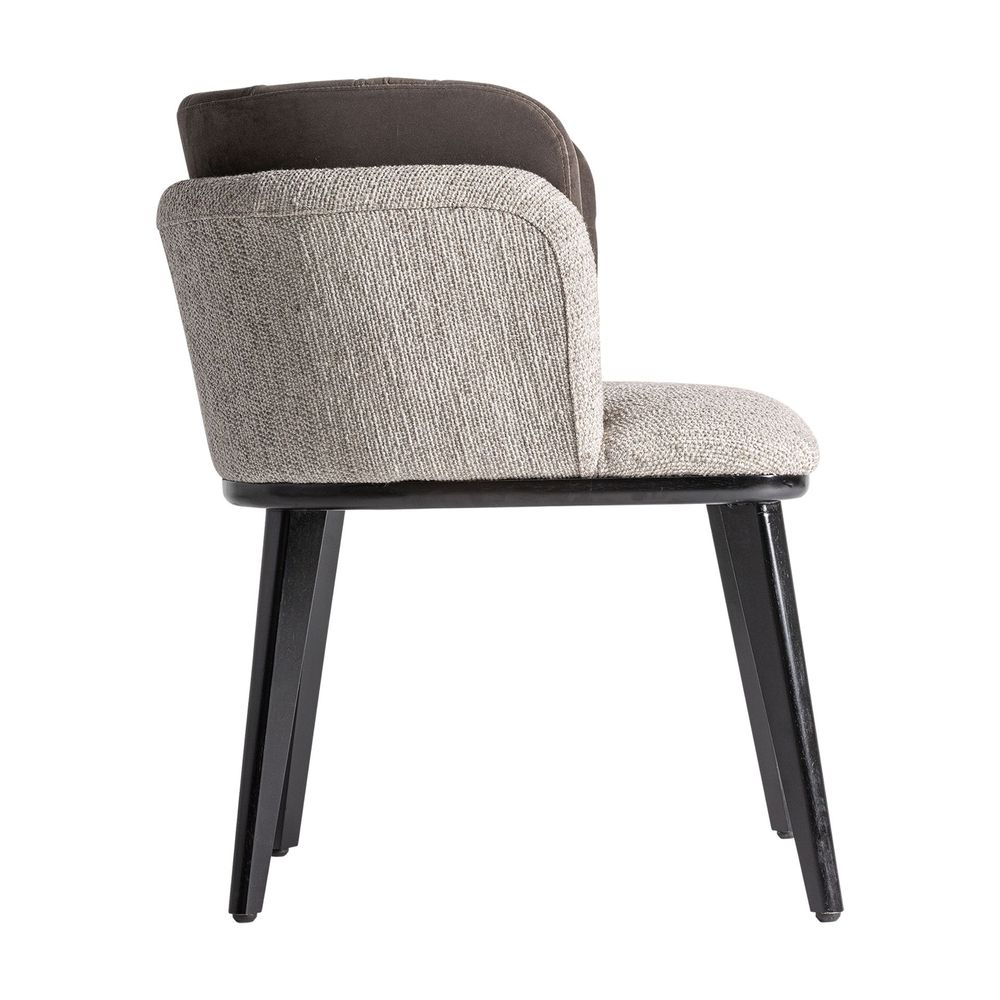 Chaises - Chaise en bois d´hévéa gris en 62x62x79 cm - VICAL