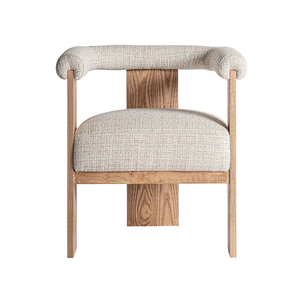Chairs - White oak wood chair in 66x60x73 cm - VICAL