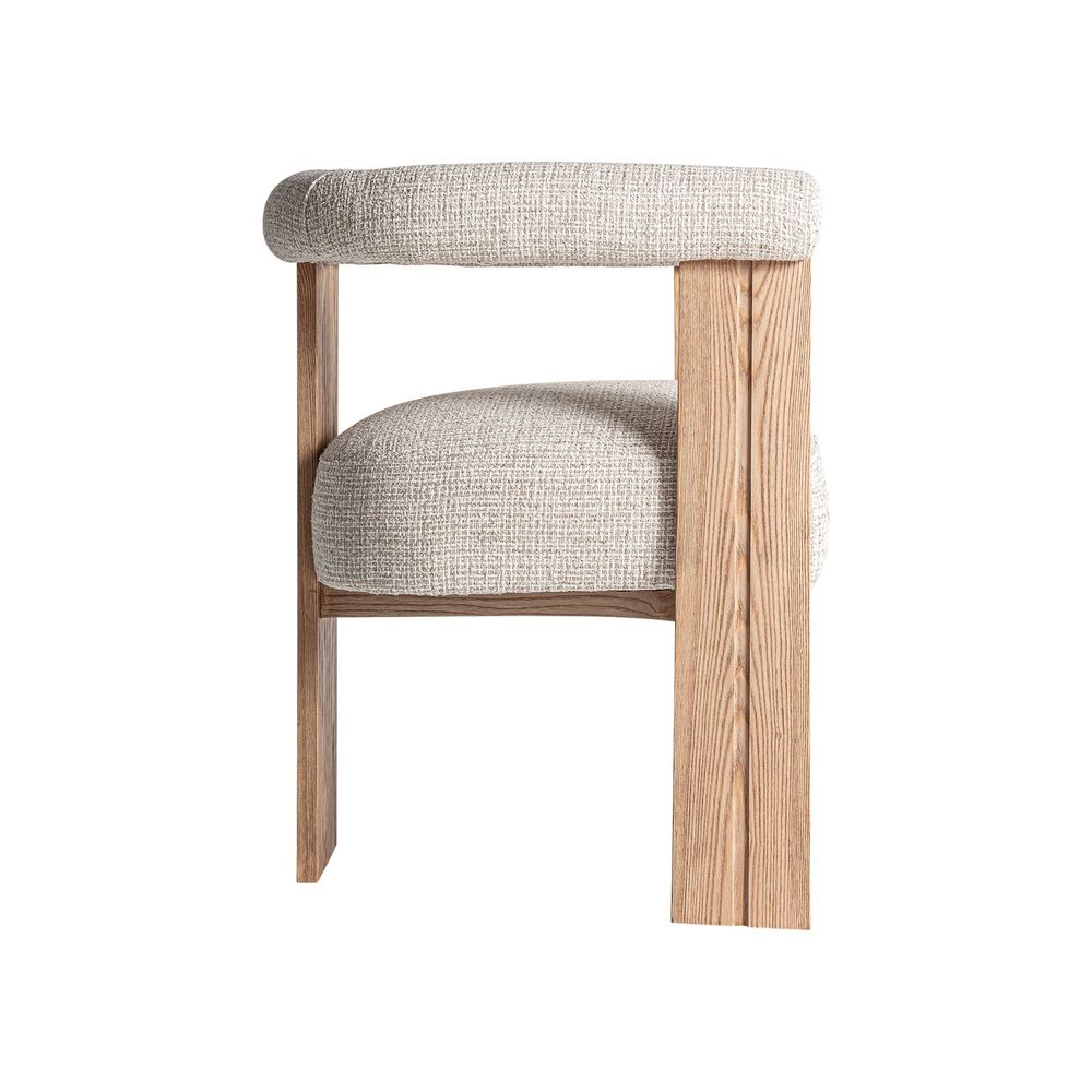 Chairs - White oak wood chair in 66x60x73 cm - VICAL