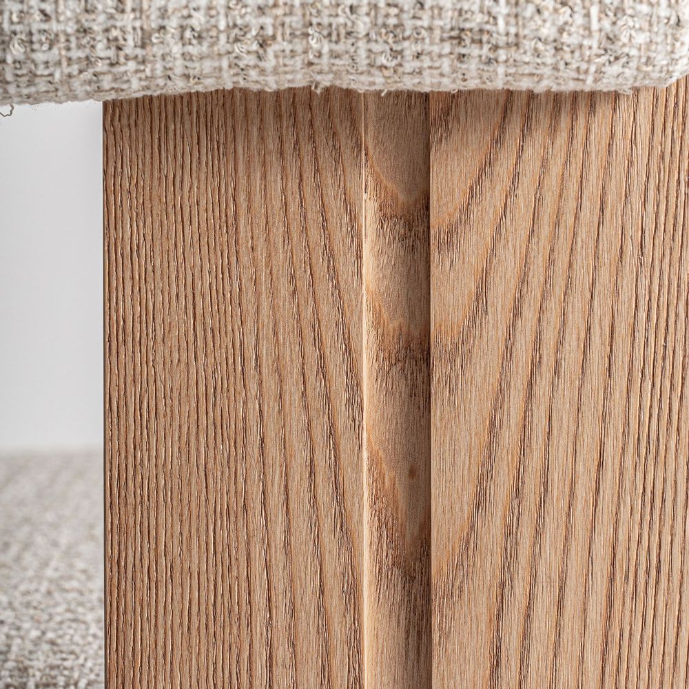 Chairs - White oak wood chair in 66x60x73 cm - VICAL
