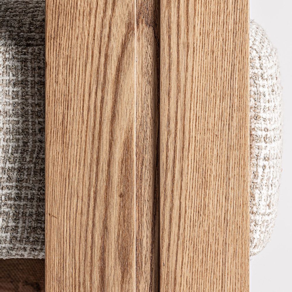 Chairs - White oak wood chair in 66x60x73 cm - VICAL