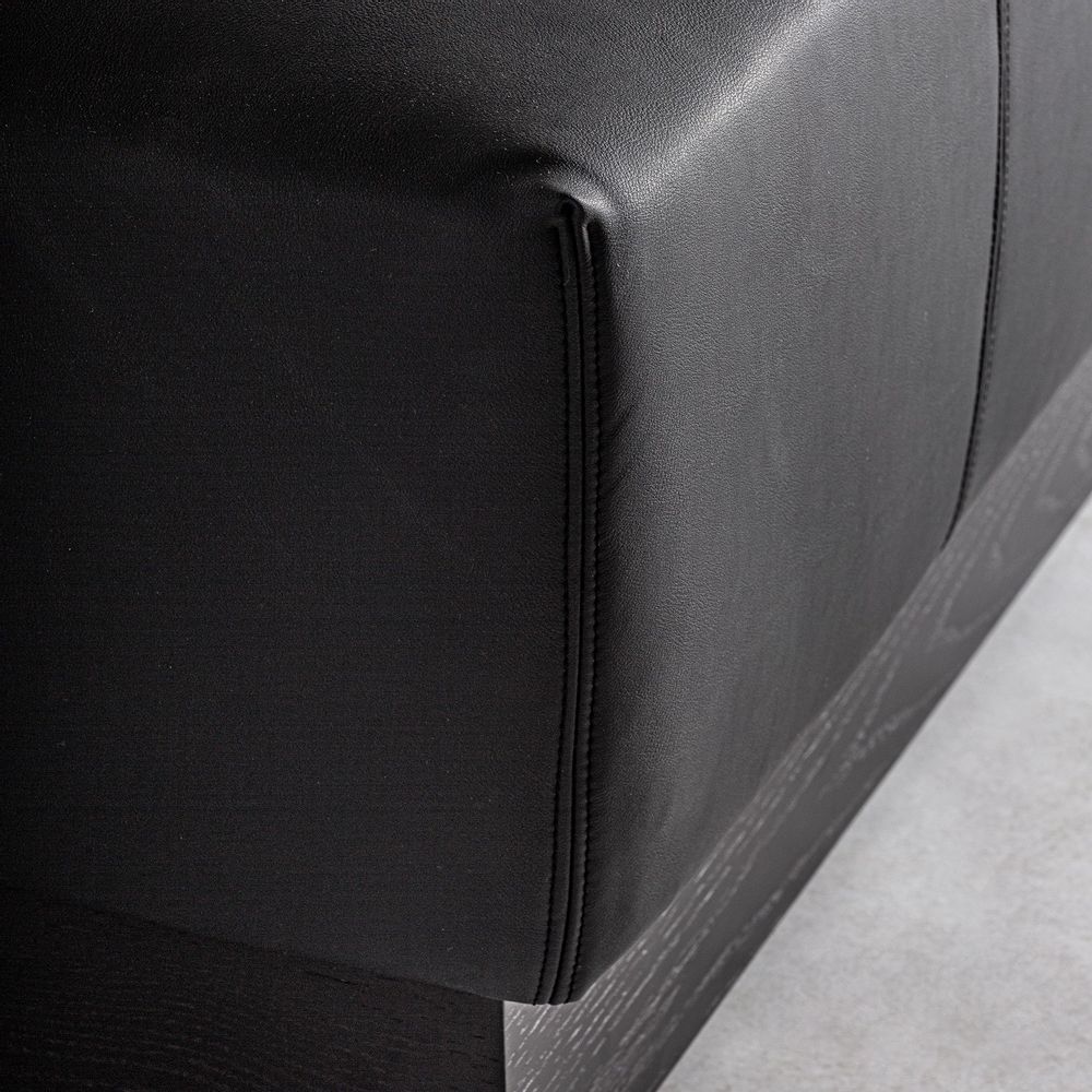 Coffee tables - Coffee table in black oak wood in 156x60x45 cm - VICAL