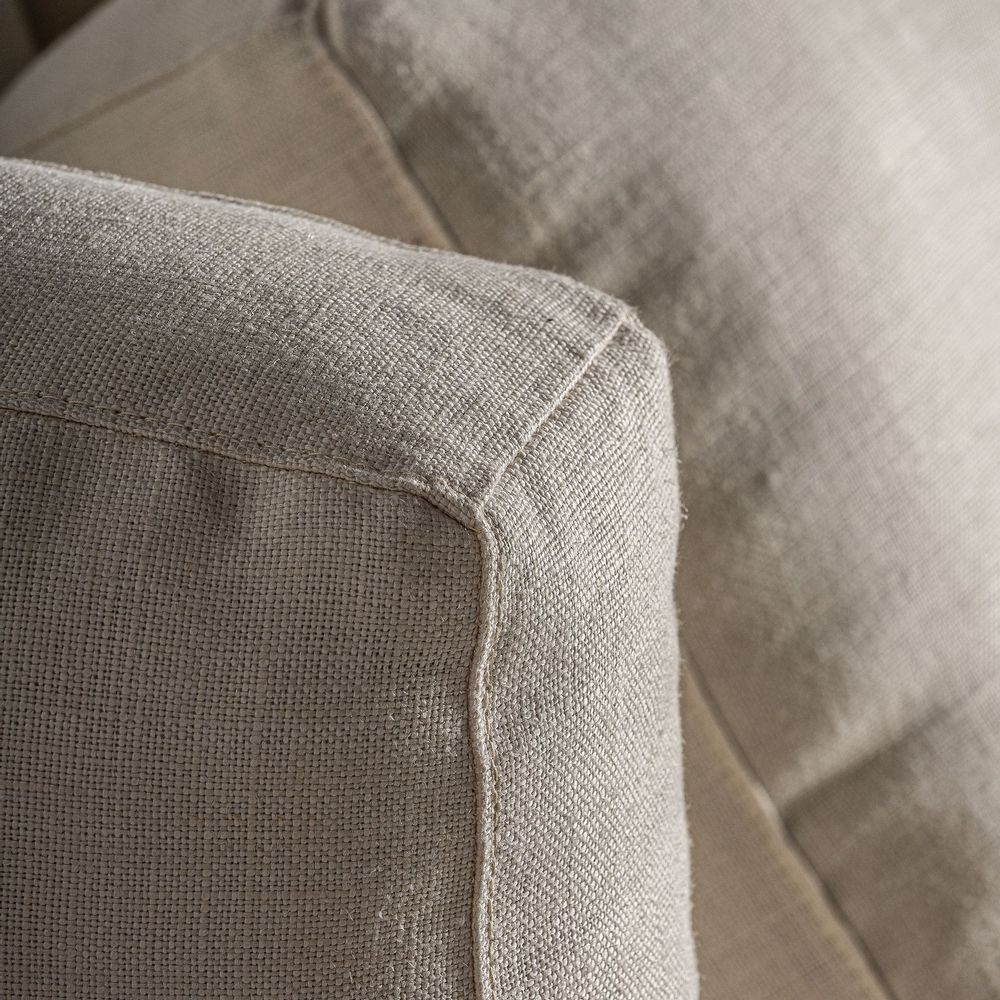Canapés - Sofa en polyester crème en 250x175x92 cm - VICAL