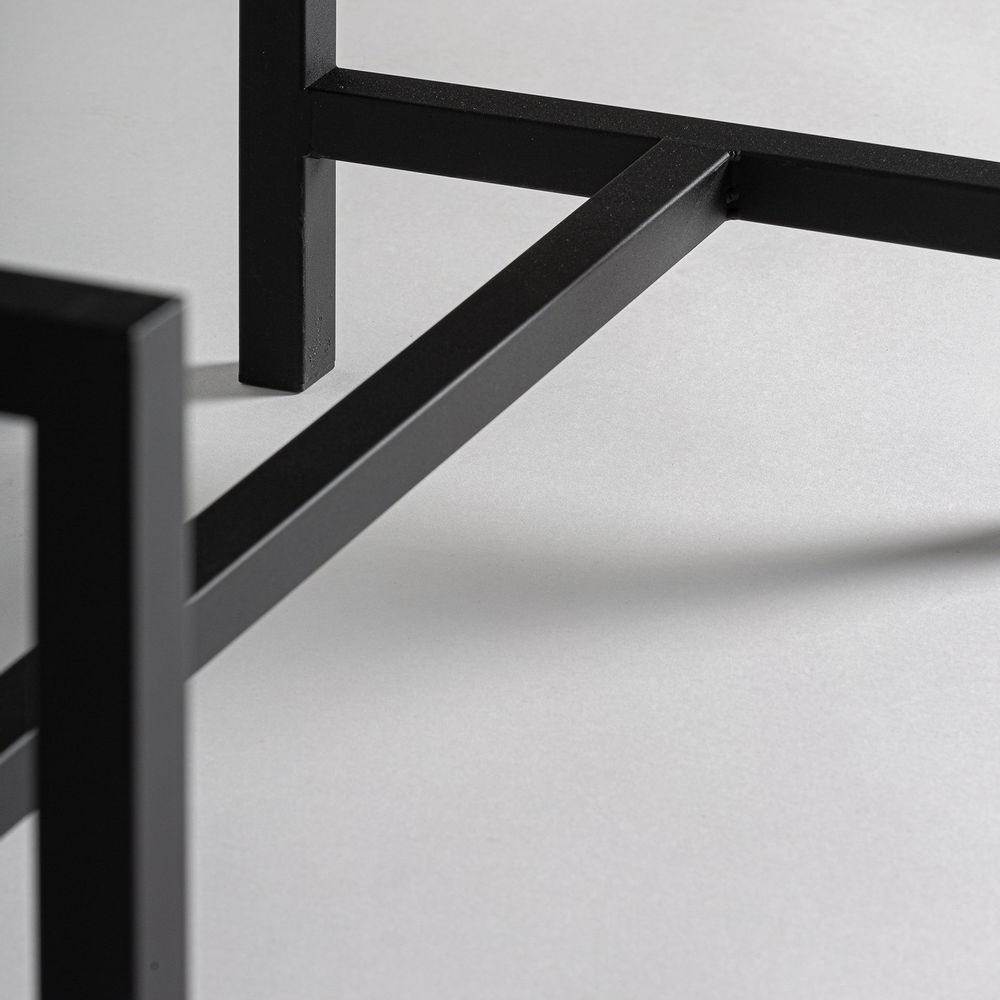 Armoires - Base vitrine en fer noir en 85x40x40 cm - VICAL