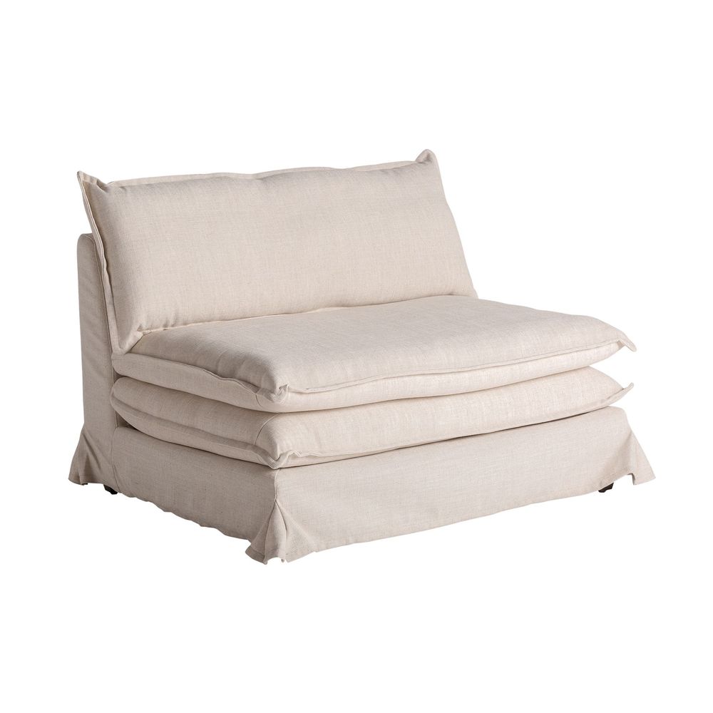 Armchairs - Armchair in off-white pine wood in 115x94x87 cm - VICAL