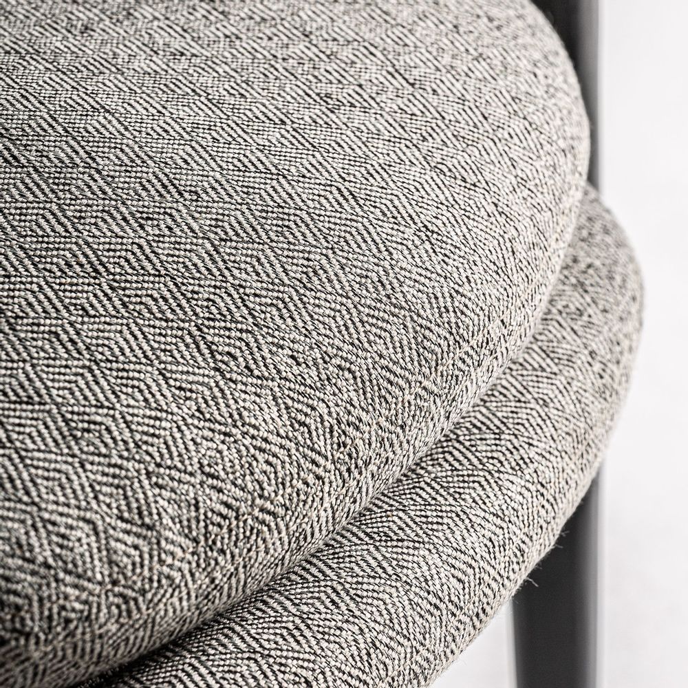Fauteuils - Fauteuil en polyester gris en 68x82x84 cm - VICAL