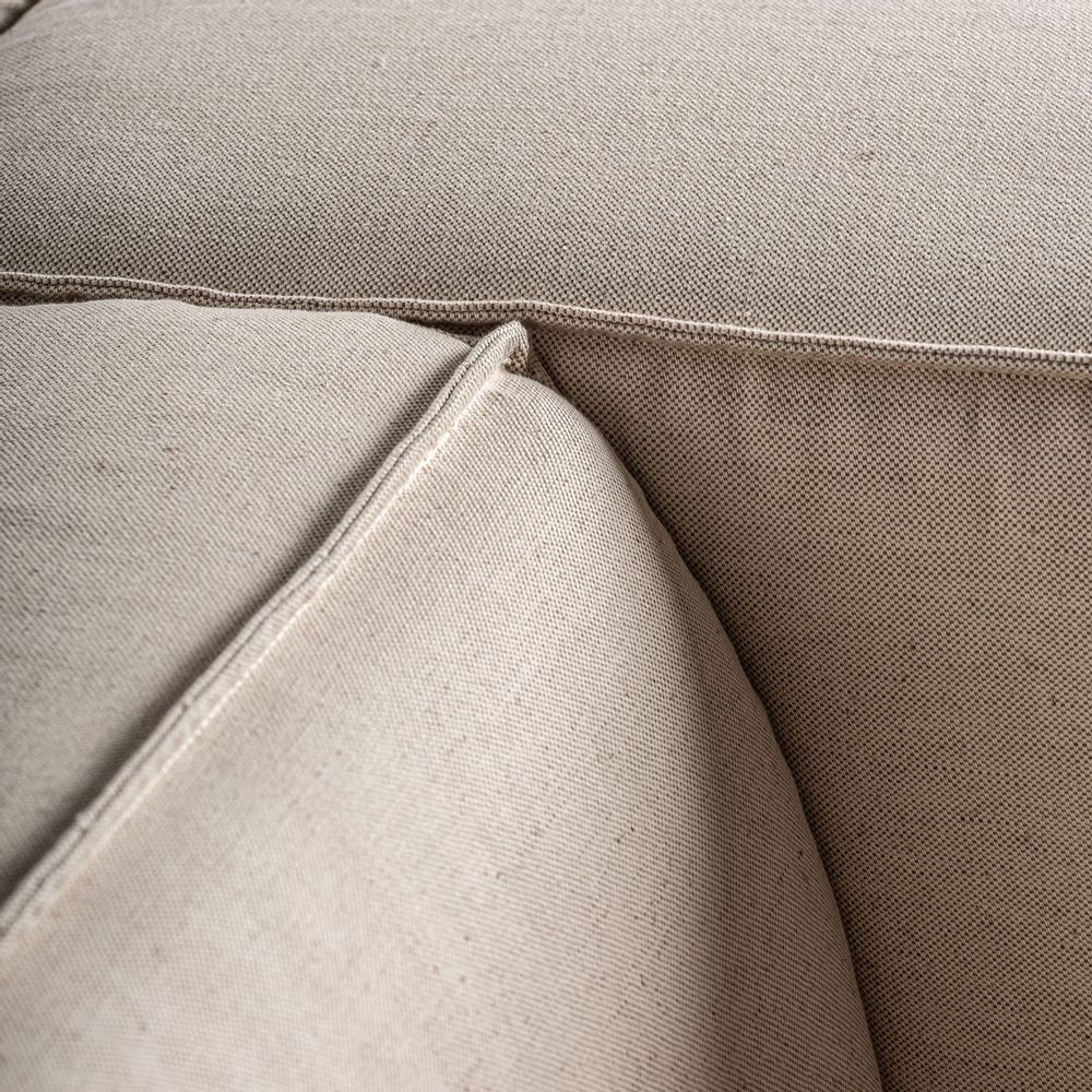 Canapés - Sofa en lin blanc cassé  en 280x98x68 cm - VICAL