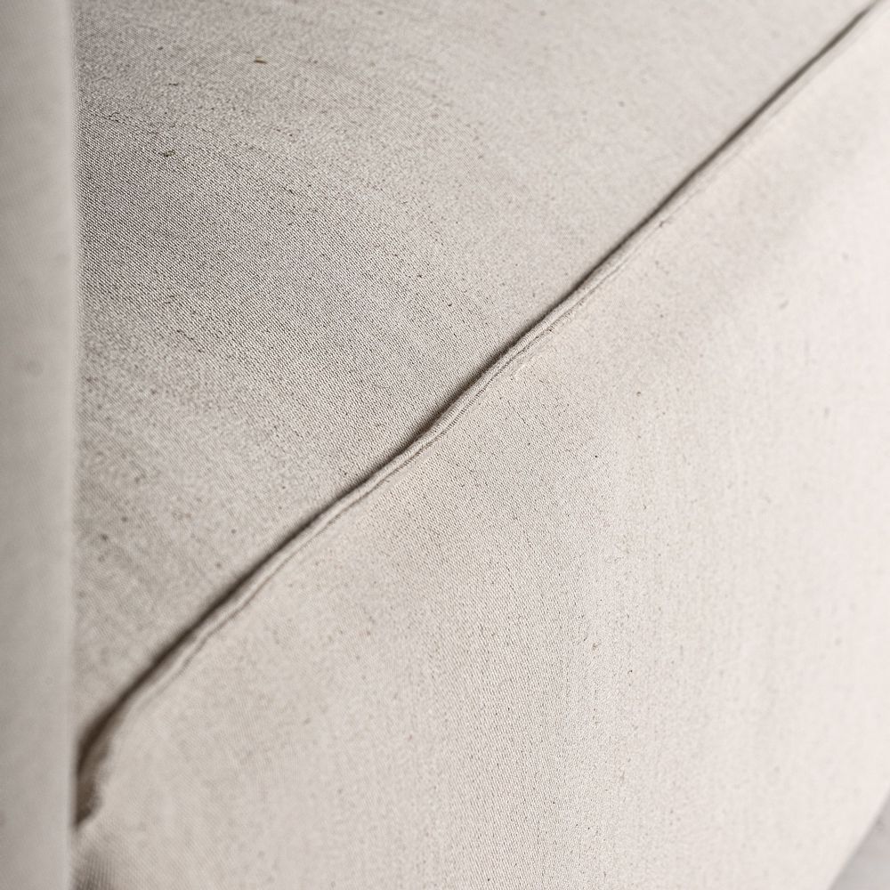 Canapés - Sofa en lin blanc cassé  en 280x98x68 cm - VICAL