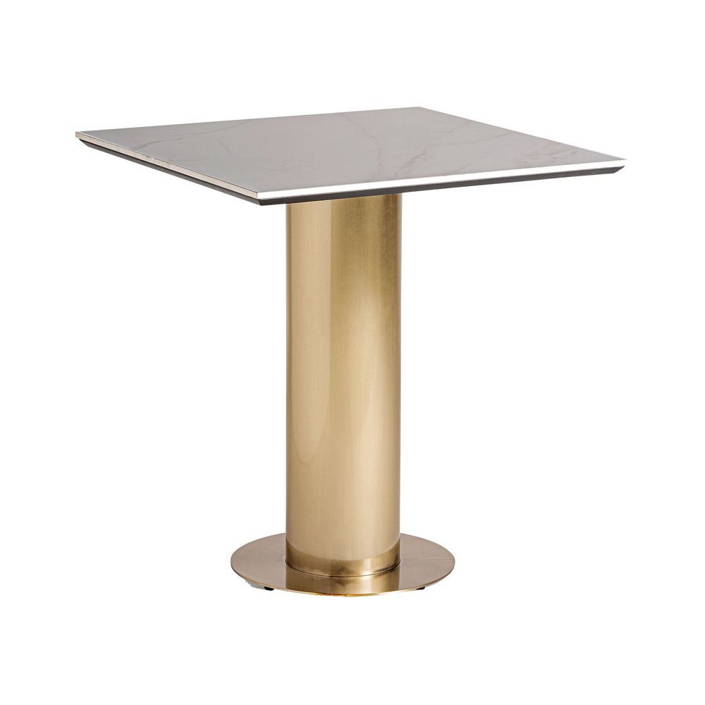 Autres tables - Table de bar en acier blanc en 70x70x76 cm - VICAL