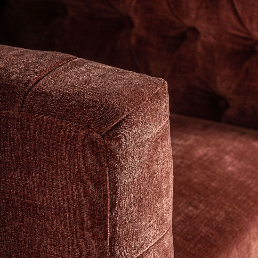 Armchairs - Burgundy polyester armchair in 87x88x80 cm - VICAL
