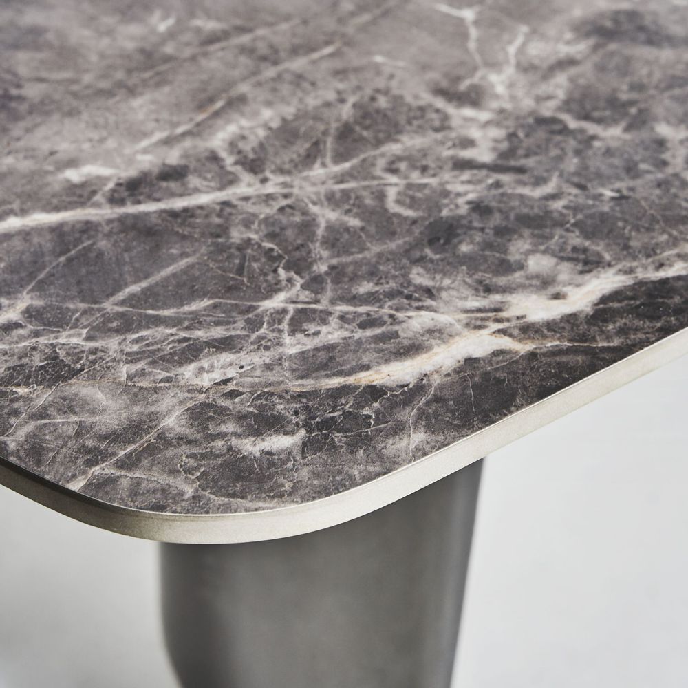 Coffee tables - Black steel coffee table in 129x70x38 cm - VICAL