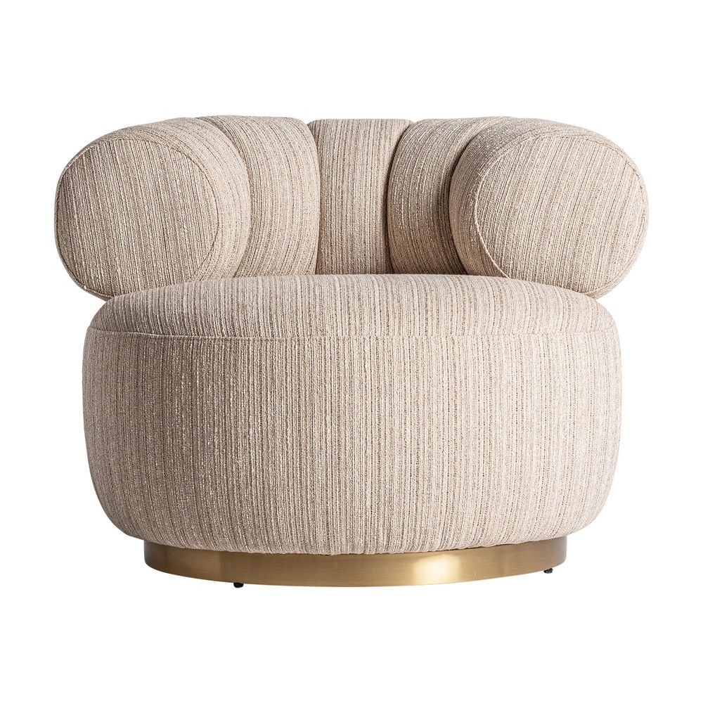 Fauteuils - Fauteuil en bois de pin beige en 91x84x68 cm - VICAL