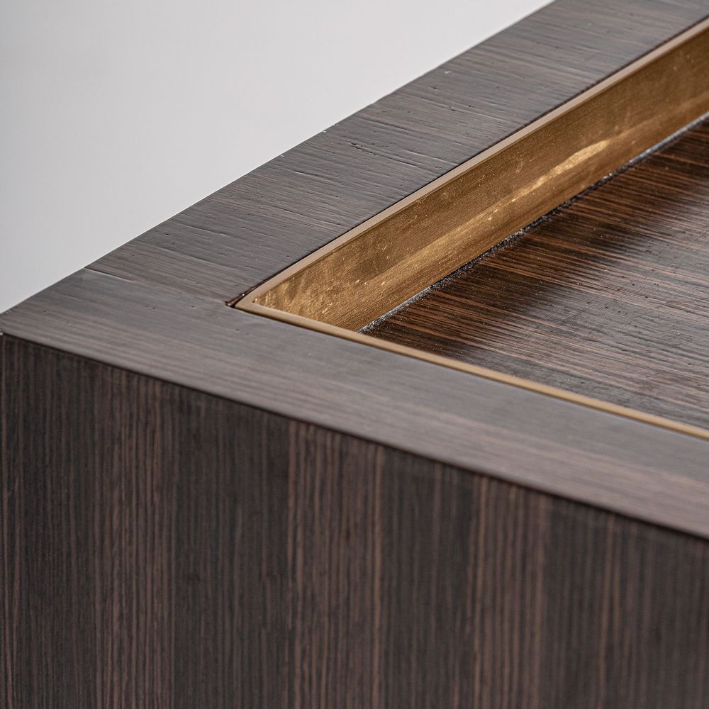 Other tables - Brown pine wood coffee table in 50x50x52 cm - VICAL