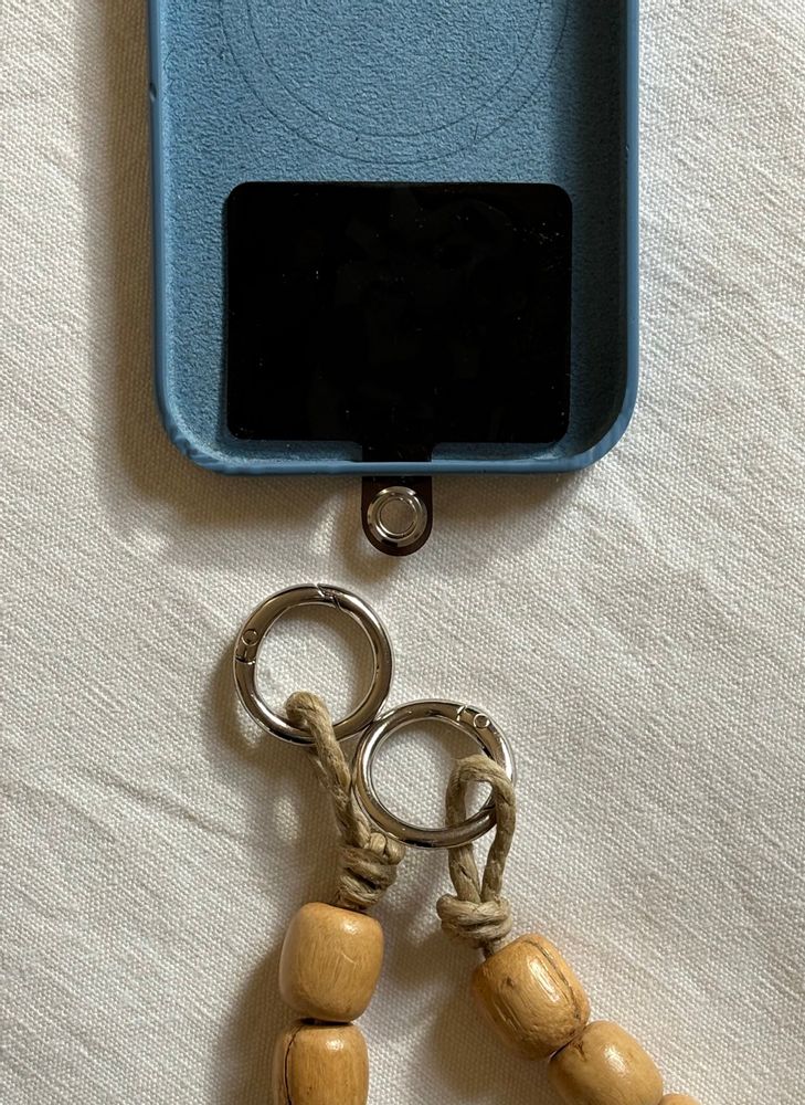 Travel accessories - Telephone cord, wooden beads, assorted - ENSEMBLE