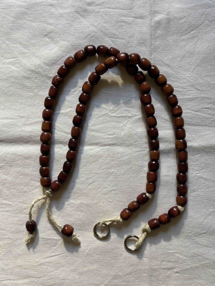Travel accessories - Telephone cord, wooden beads, assorted - ENSEMBLE