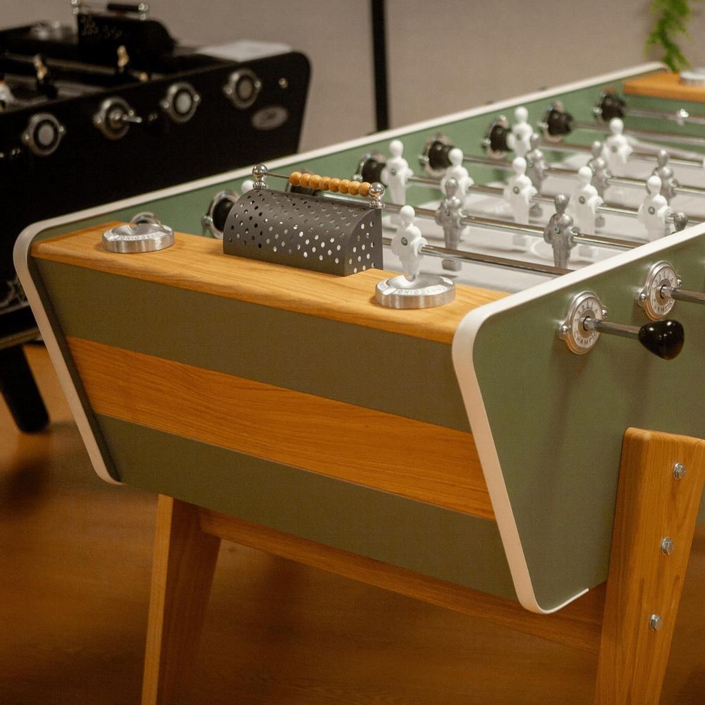 Game tables - Millésime Indoor Foosball Table in Eucalyptus Green - STELLA BABY-FOOT & BILLARDS