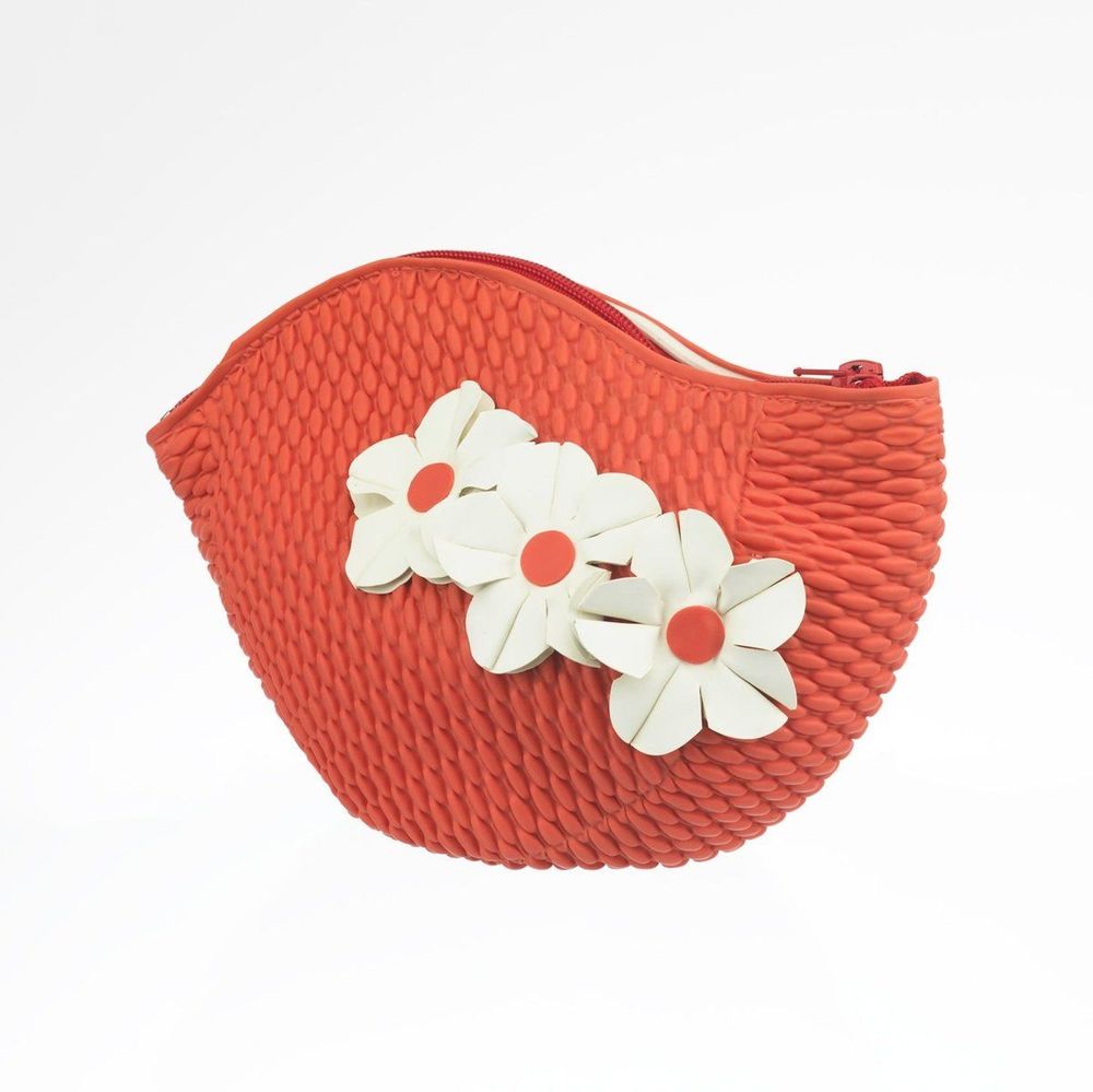 Bags and totes - Red Vintage 3 Flowers Swim Bag - KORES ACCESSORIES