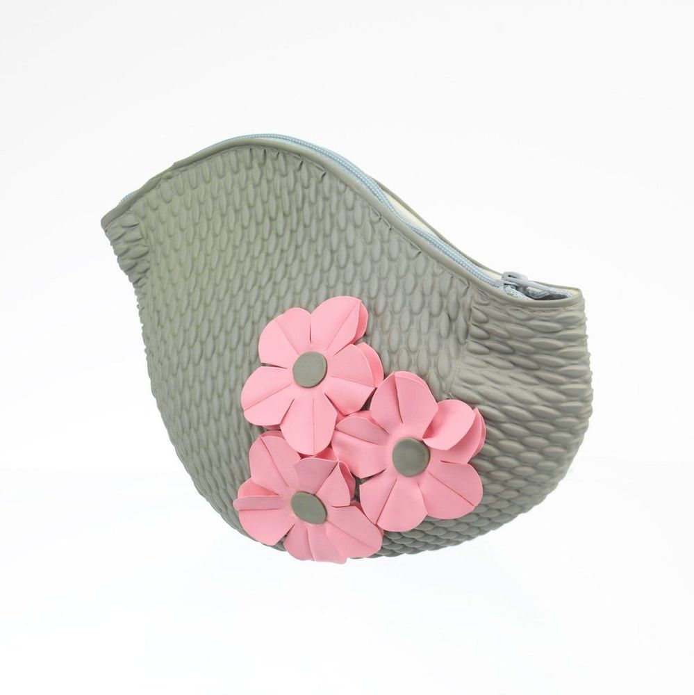 Bags and totes - Grey Vintage 3 Flowers Swim Bag - KORES ACCESSORIES
