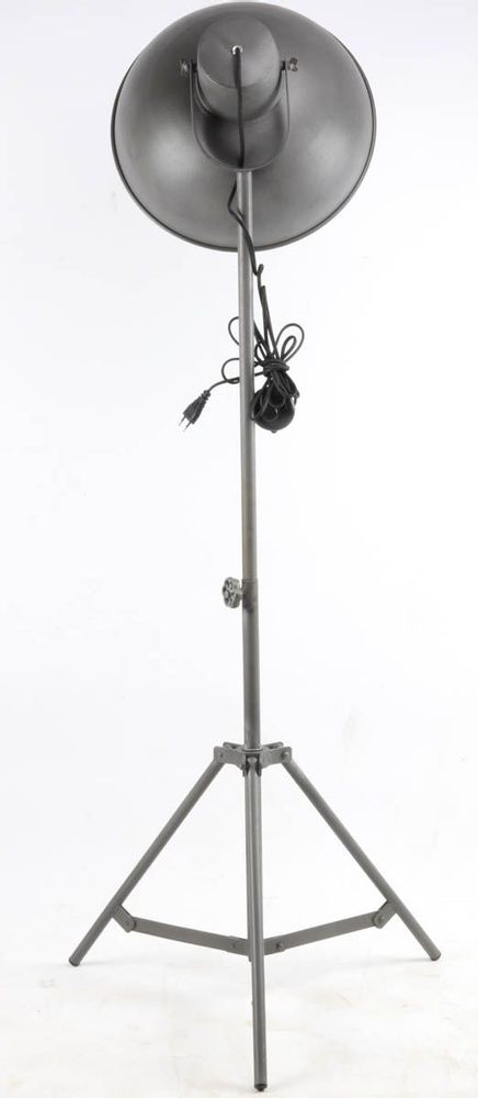 Table lamps - Industrial floor lamp, gunmetal finish, 155 cm height - JP2B DECORATION