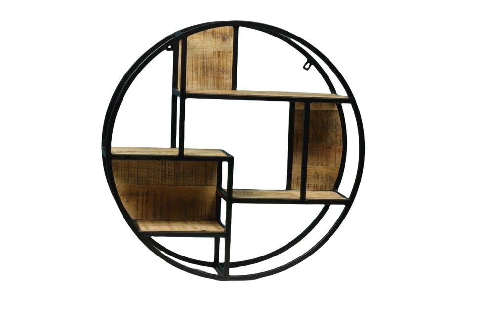Etagères - Étagère murale bois et fer, 4 étagères, style industriel, 75 cm - JP2B DECORATION
