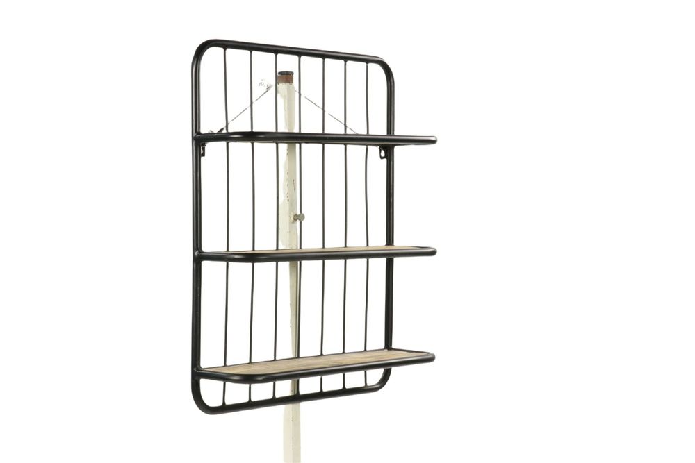 Etagères - Étagère murale bois et fer, 3 étagères, style industriel, 60 cm - JP2B DECORATION
