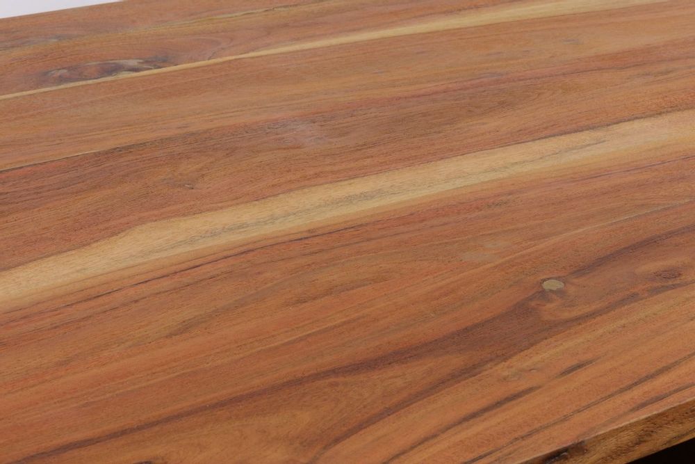 Desks - Industrial desk in recycled acacia wood and iron, 3 drawers, 3 shelves - JP2B DECORATION