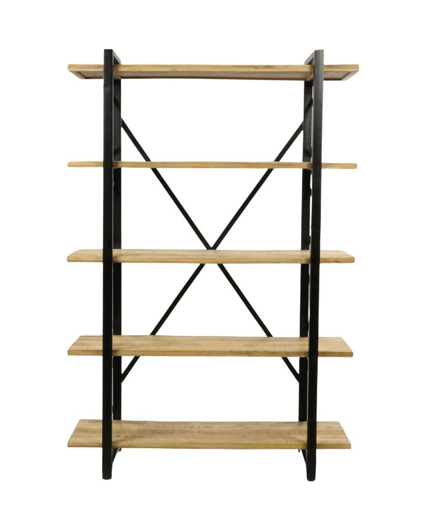 Etagères - Étagère industrielle bois et fer, 5 étagères, style vintage - JP2B DECORATION