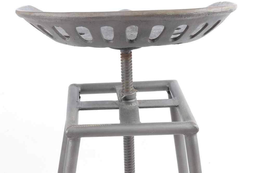 Stools for hospitalities & contracts - Industrial bar stool in metal, height-adjustable seat - JP2B DECORATION