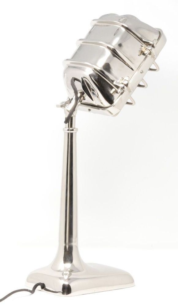 Lampes de table - Lampe Micro en métal chromé, style industriel, 48 cm - JP2B DECORATION