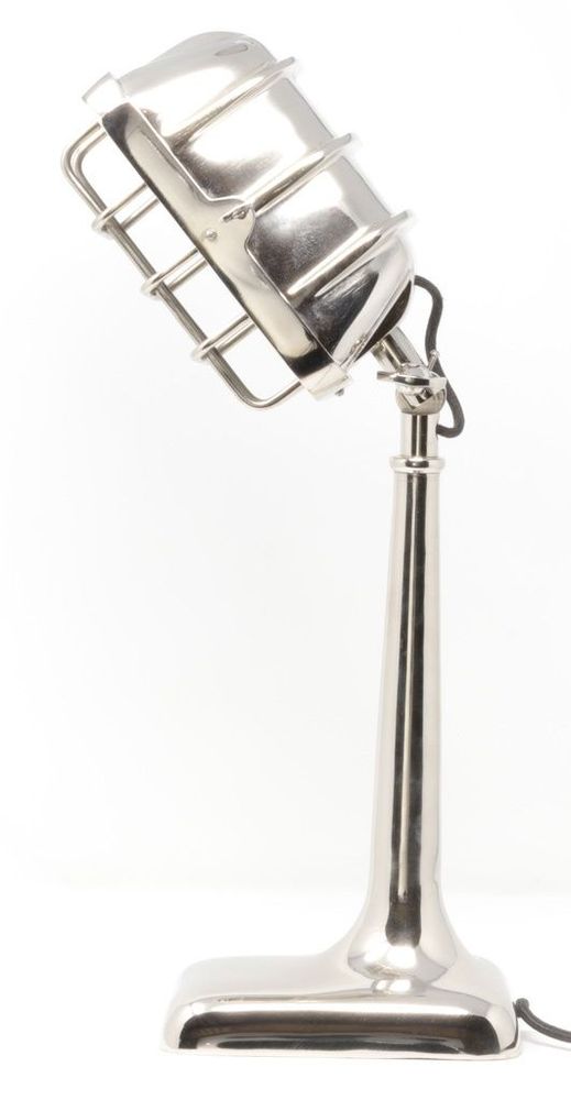 Lampes de table - Lampe Micro en métal chromé, style industriel, 48 cm - JP2B DECORATION