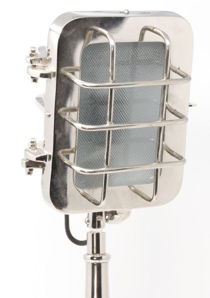 Lampes de table - Lampe Micro en métal chromé, style industriel, 48 cm - JP2B DECORATION