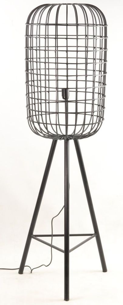 Lampes de table - Lampadaire industriel Newton en acier noir, 105 cm - JP2B DECORATION