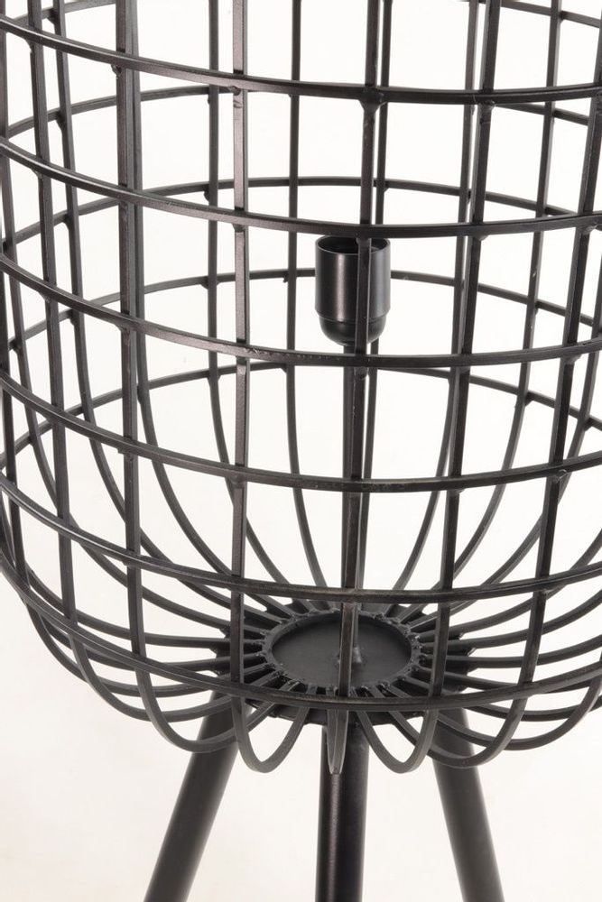 Lampes de table - Lampadaire industriel Newton en acier noir, 105 cm - JP2B DECORATION
