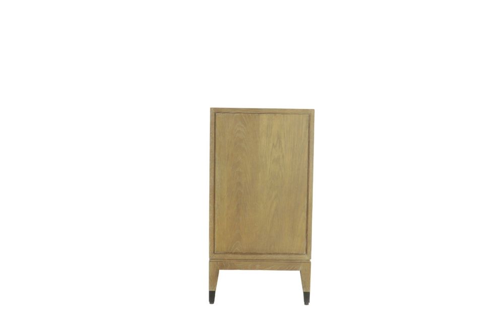 Buffets - Meuble en bois cérusé avec étagère, 97x45 cm, style naturel - JP2B DECORATION