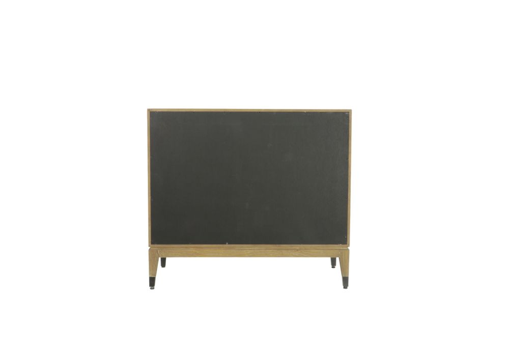 Buffets - Meuble en bois cérusé avec étagère, 97x45 cm, style naturel - JP2B DECORATION