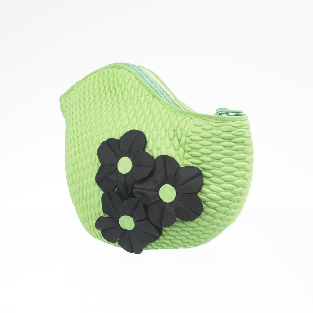 Bags and totes - Green Vintage 3 Flowers Swim Bag - KORES ACCESSORIES