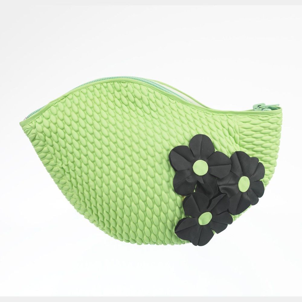 Bags and totes - Green Vintage 3 Flowers Swim Bag - KORES ACCESSORIES