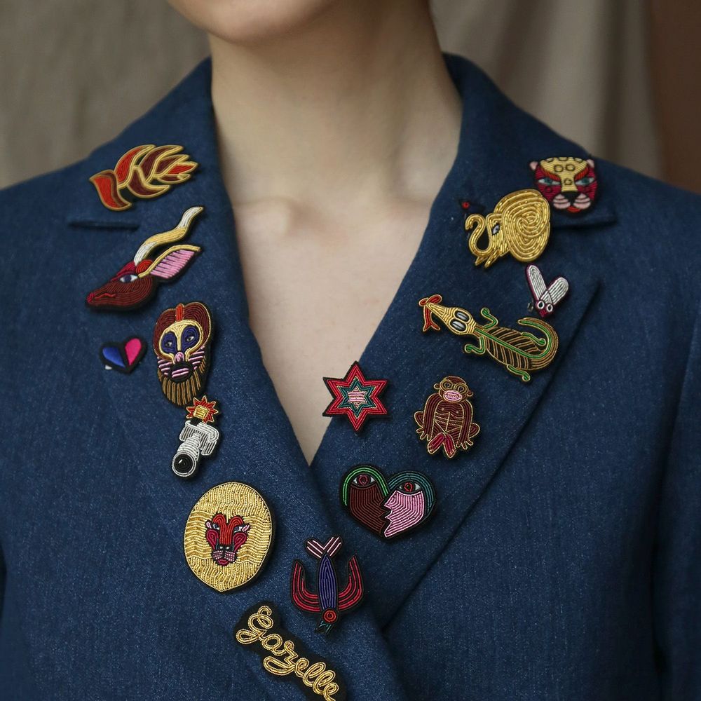 Jewelry - Hand embroidered brooches - MACON & LESQUOY