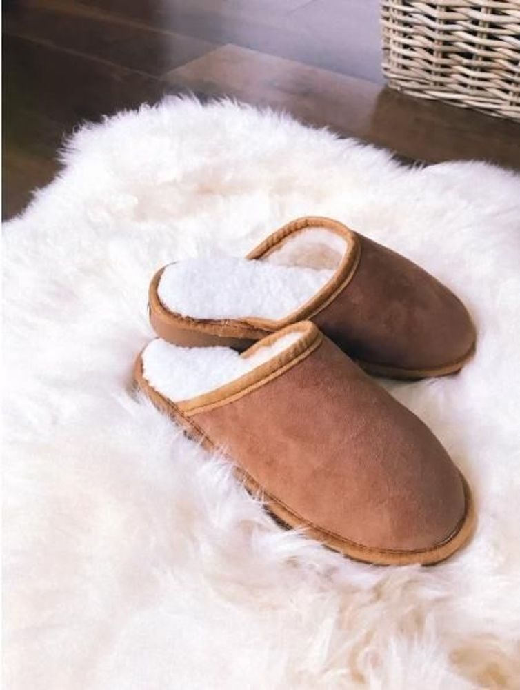 Shoes - Sheepskin Mules - MAISON THURET