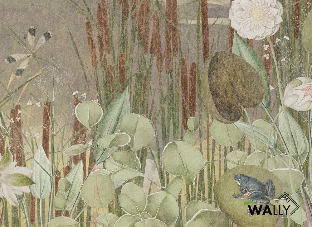 Wall trompe l'oeil - Wallpaper - CHARME - WALLYART