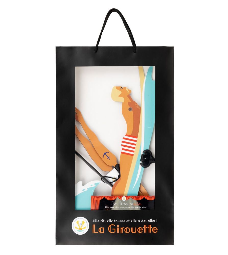 Accessoires de déco extérieure - Girouette Surfer Dan Summer - LES RITOURNAILES