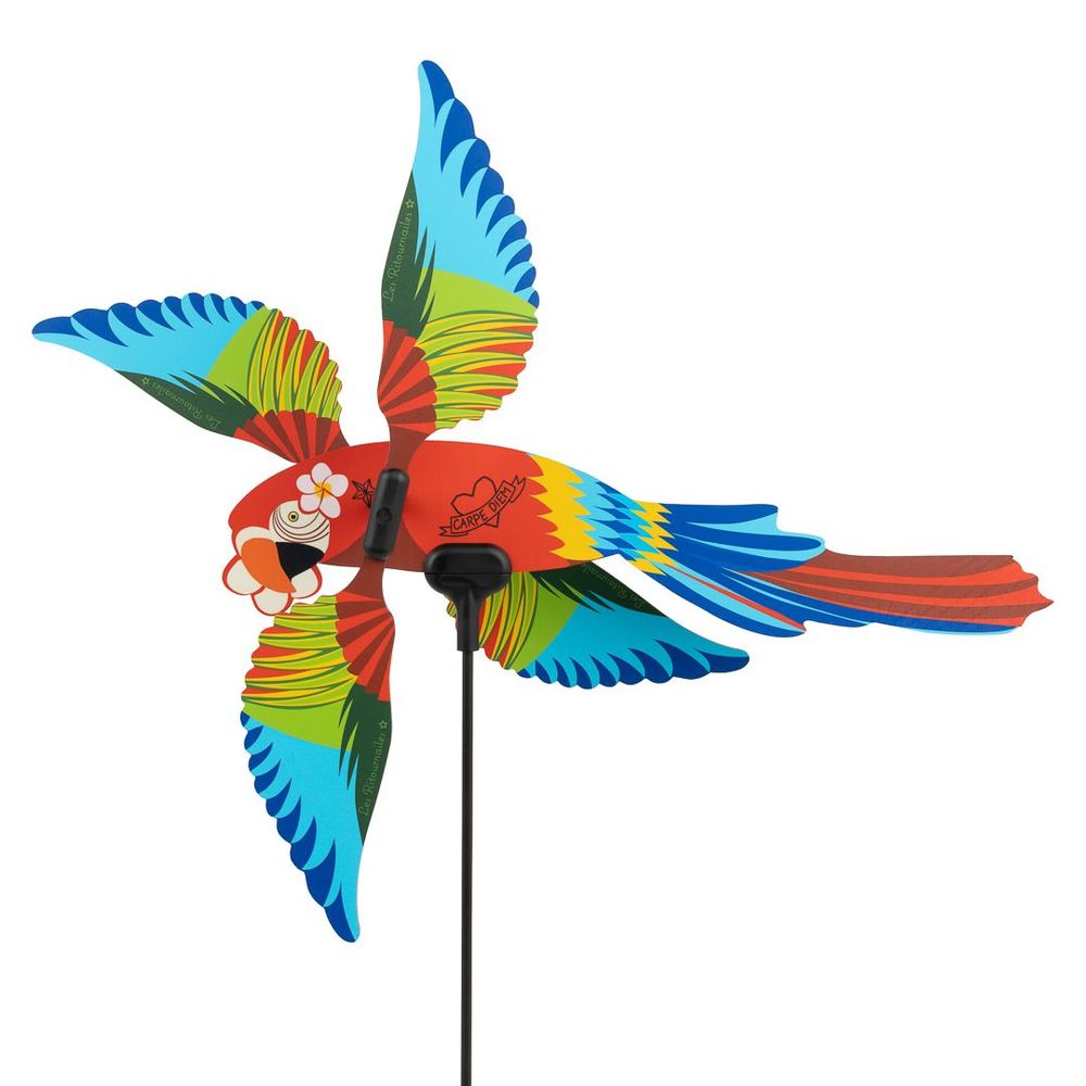 Decorative objects - Coco Cannelle a Parrot one side and Puffin other side Weather Vane - LES RITOURNAILES