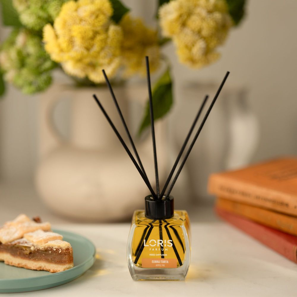 Diffuseurs de parfums - LORIS Diffuseur de parfum bâtonnets Tarte Pomme Cannelle 120ml - LORIS PARFUM