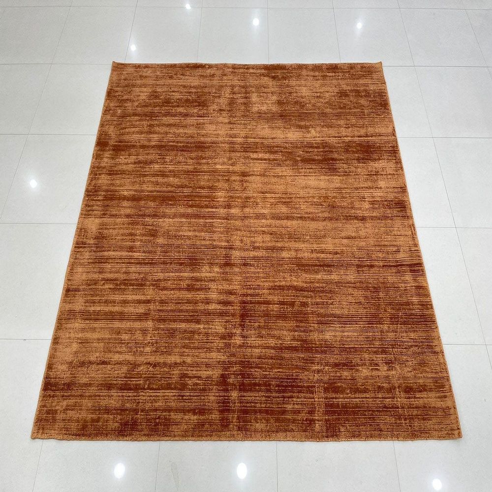 Rugs - HLR 102,Gold color Handloom Rug botanical silk Shiny Soft Loop cut - INDIAN RUG GALLERY