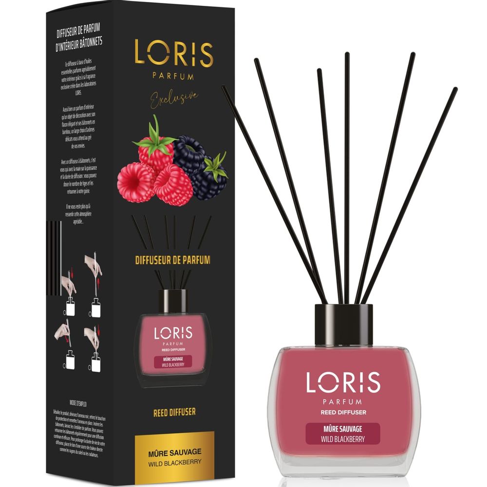 Diffuseurs de parfums - LORIS Diffuseur de parfum bâtonnets Mûre sauvage 120ml - LORIS PARFUM