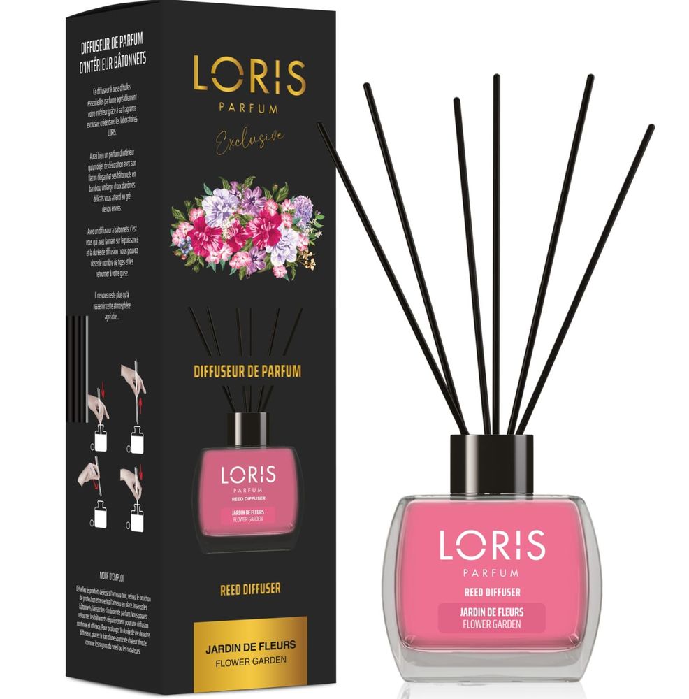 Scent diffusers - Fragrance Diffuser Sticks Flower Garden - LORIS PARFUM