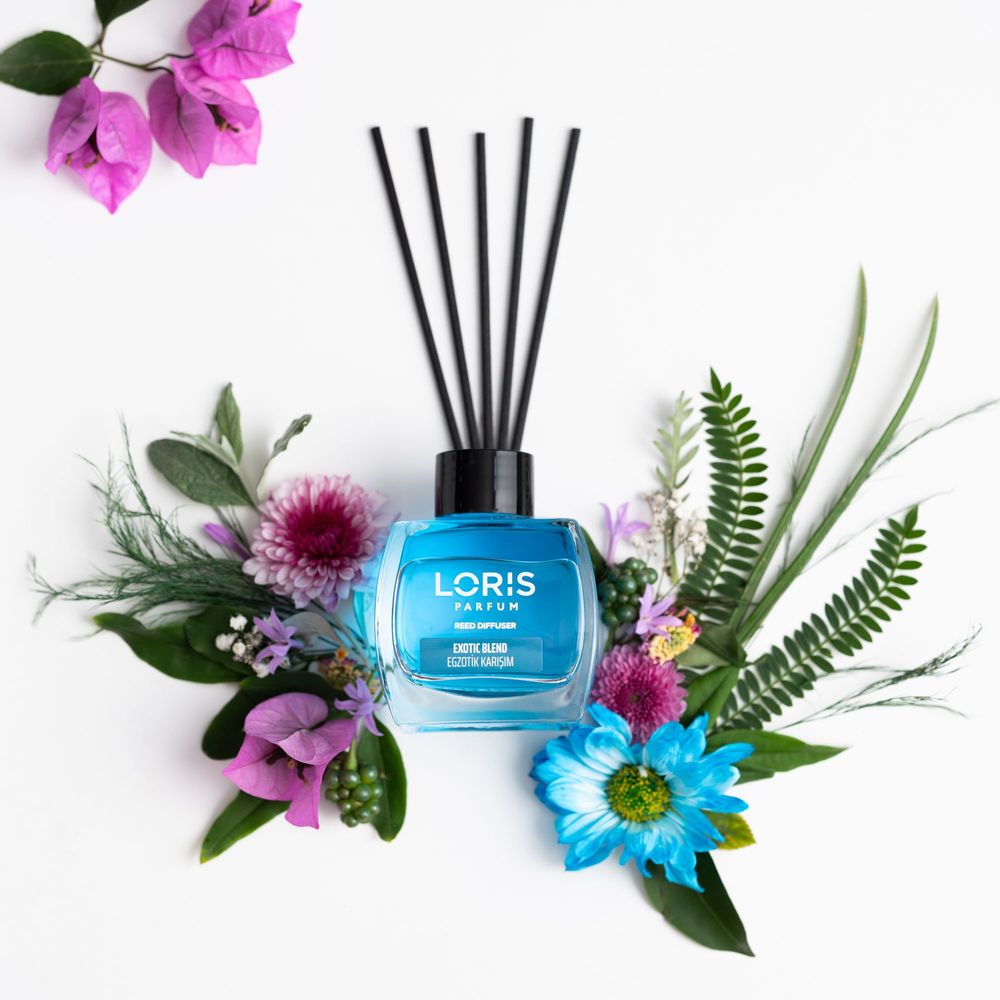 Diffuseurs de parfums - LORIS Diffuseur de parfum bâtonnets Fleurs Exotiques 120ml - LORIS PARFUM
