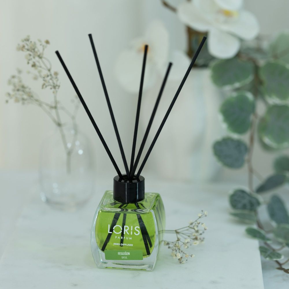 Diffuseurs de parfums - LORIS Diffuseur de parfum bâtonnets Basilic 120ml - LORIS PARFUM