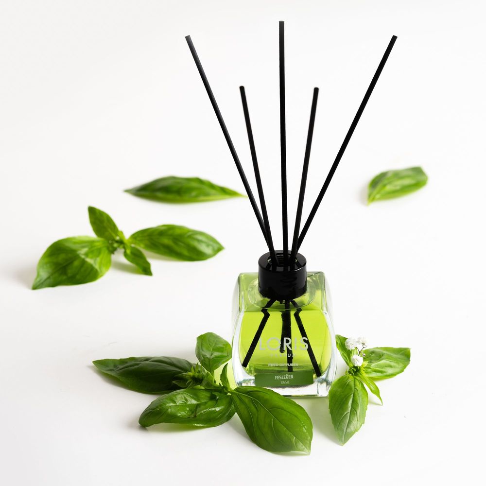 Diffuseurs de parfums - LORIS Diffuseur de parfum bâtonnets Basilic 120ml - LORIS PARFUM